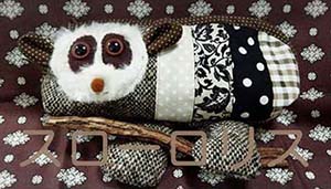cute animal mulch pouch handmade slow loris ling lom wind monkey 可愛い アニマルポーチ ハンドメイド スローロリス 