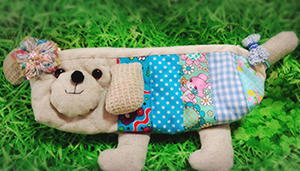 cute animal mulch pouch handmade dog dachshund 可愛い アニマルポーチ ハンドメイド 犬 ダックスフンド