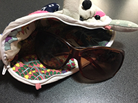 cute animal mulch pouch handmade 可愛い アニマルポーチ ハンドメイド サングラス メガネ入れ sunglasses glasses case